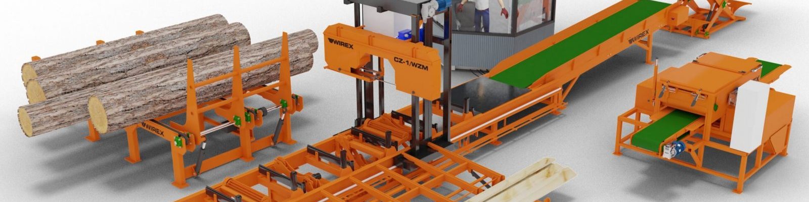CIBOR Woodworking Machinery Ltd. - Wirex Horizontal Line sawmill automation