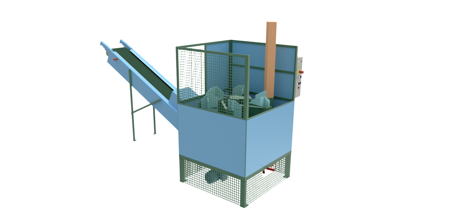 Carousel pallet block saw
