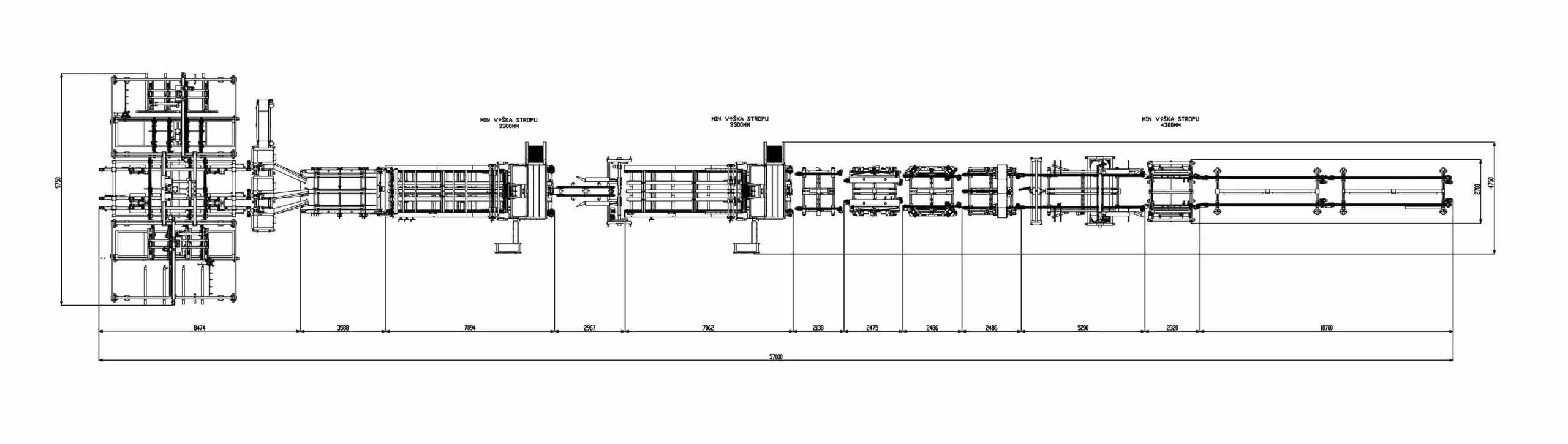 Dimensions Pallet Nailing Line